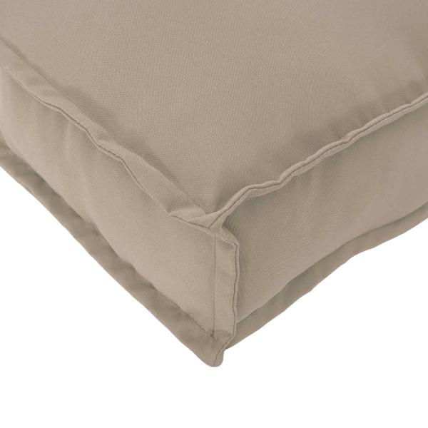 Palettenkissen Set 2-teilig Taupe Polyester Kissen Set
