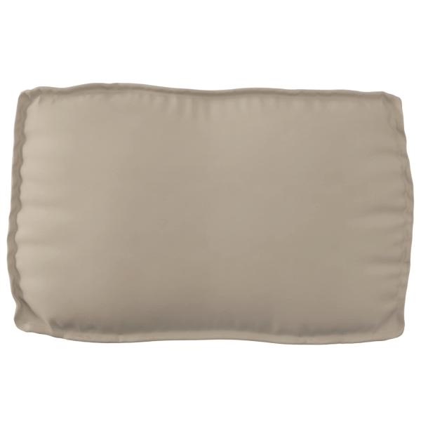 Palettenkissen Set 2-teilig Taupe Polyester Kissen Set