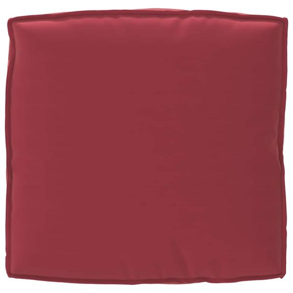 Pallet-Kissen-Set Set von 2 Burgunderrot Polyester Medium