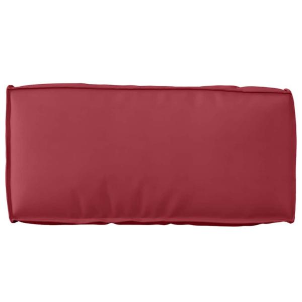 Pallet-Kissen-Set Set von 2 Burgunderrot Polyester Medium