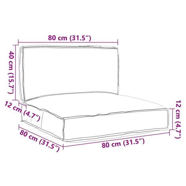 Pallet-Kissen-Set 2er Set Tropischer Dschungel Polyester Standard