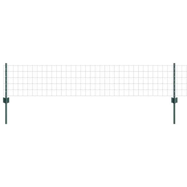 Gartenzaun Set Set aus 3 Grün Pulverbeschichteter Stahl Mittel