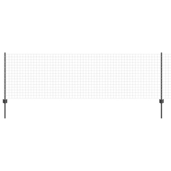 Euro Zaun Set 2er Set Grau Metall Groß Langlebig Grauer Zaun