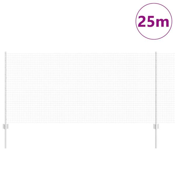 Hühnerdrahtzaun Set Set aus 2 Galvanisierter Stahl 25 x 1 m