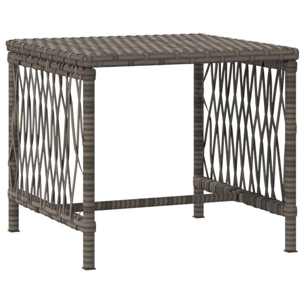 Sonnenliege Set aus 3 Grau und marineblau PE-Rattan, Metall