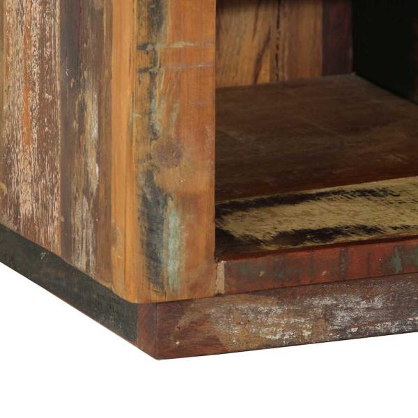 Schuhbank 110x35x40 cm Massivholz Altholz