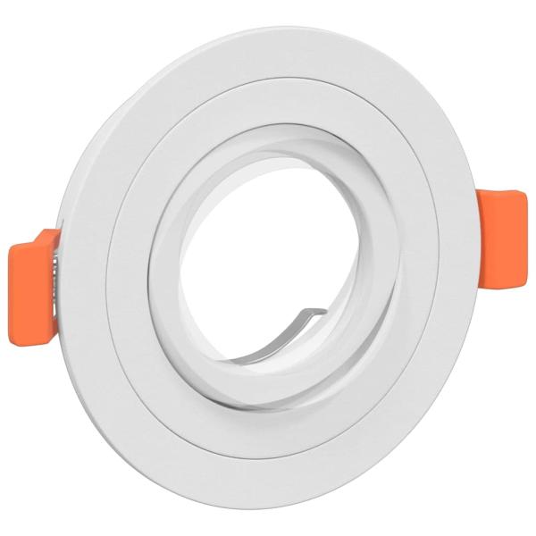 Einbaustrahler 6 Stück Rund GU10 Weiß Ø91 mm