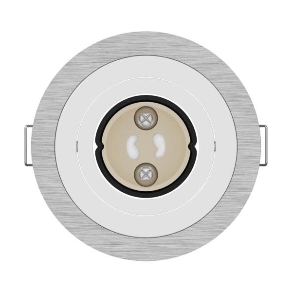 Einbau-Spotlights 24 Stück Rund GU10 Silber Ø91 mm