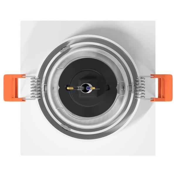 Einbau-Spotlights 6 Stück Quadratisch GU10 Weiß 91x91 mm