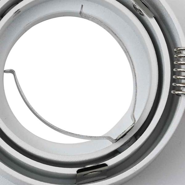 Einbau-Strahler 24 Stück Quadratisch GU10 Weiß 91x91 mm