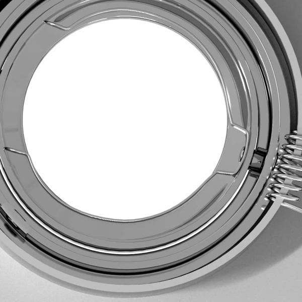 Einbau-Spotlights 6 Stück Quadratisch GU10 Silber 91x91 mm