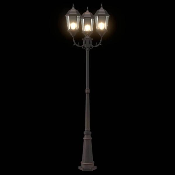 Garten-Licht Bronze 61 x 53 x 235 cm Aluminium und Glas