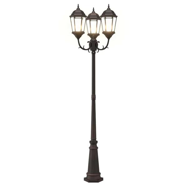 Garten-Licht Bronze 61 x 53 x 235 cm Aluminium und Glas