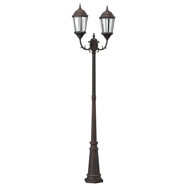 Gartenlichtmast Bronze Aluminium 68 x 20 x 235 cm Gartenlichtmast