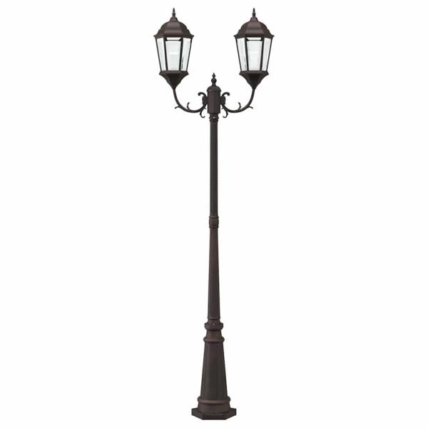 Gartenlichtmast Bronze Aluminium 68 x 20 x 235 cm Gartenlichtmast