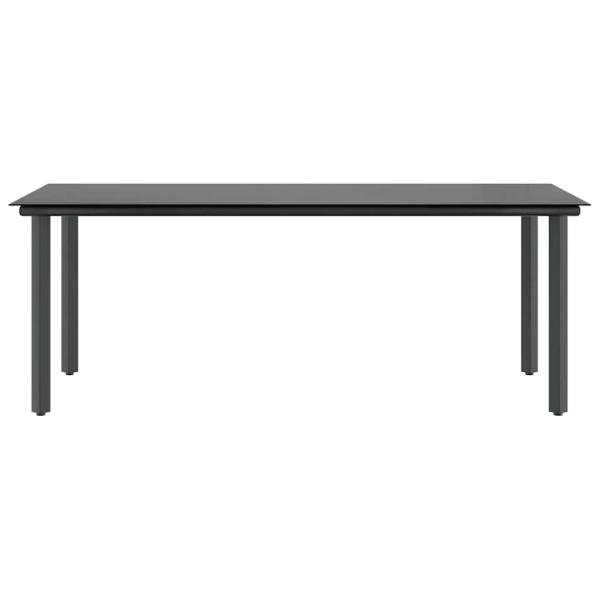 9-tlg. Garten-Essgruppe mit Kissen Braun Poly Rattan Glas