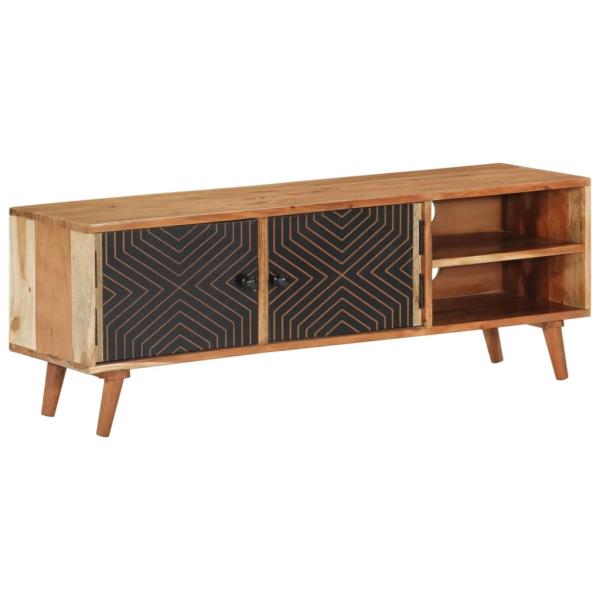 ARDEBO.de - TV-Schrank 112x30x40 cm Massivholz Akazie
