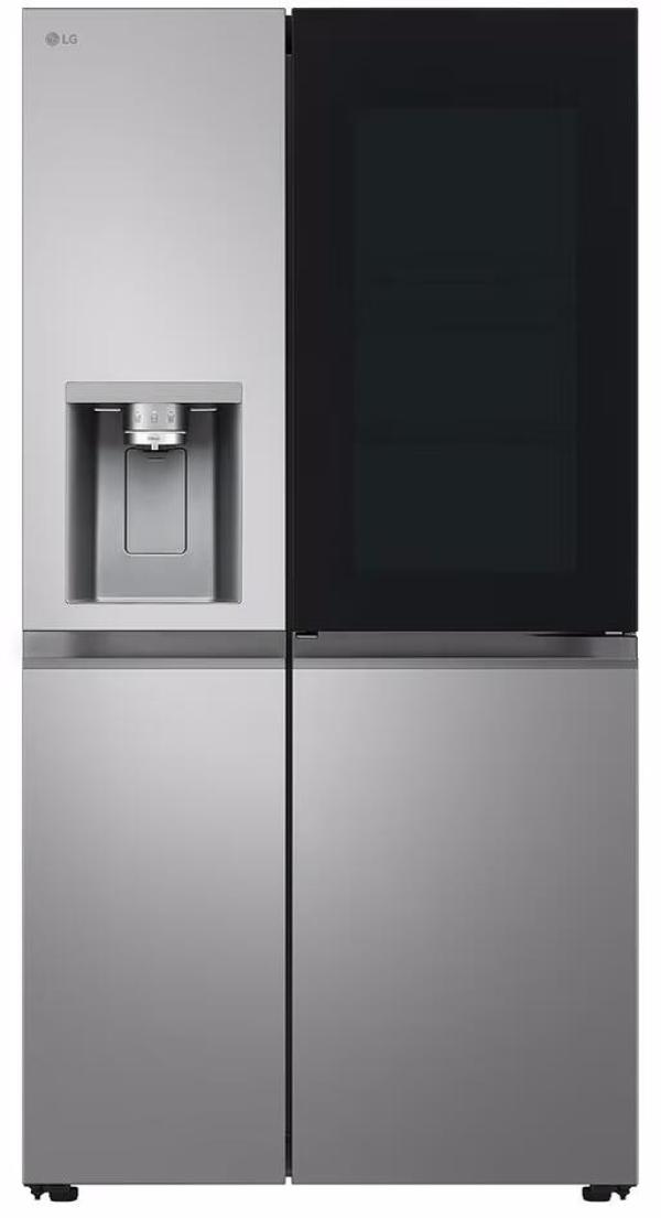 ARDEBO.de LG GSXE81PYBD Side-by-Side Kombination, 91,3 cm breit, 628 L, Eis-, Crushed Ice- und Wasserspender, WLAN, Prime silver