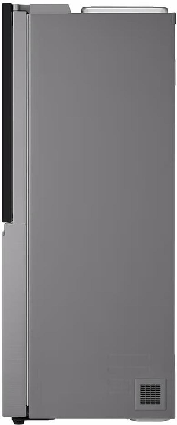 LG GSXE81PYBD Side-by-Side Kombination, 91,3 cm breit, 628 L, Eis-, Crushed Ice- und Wasserspender, WLAN, Prime silver