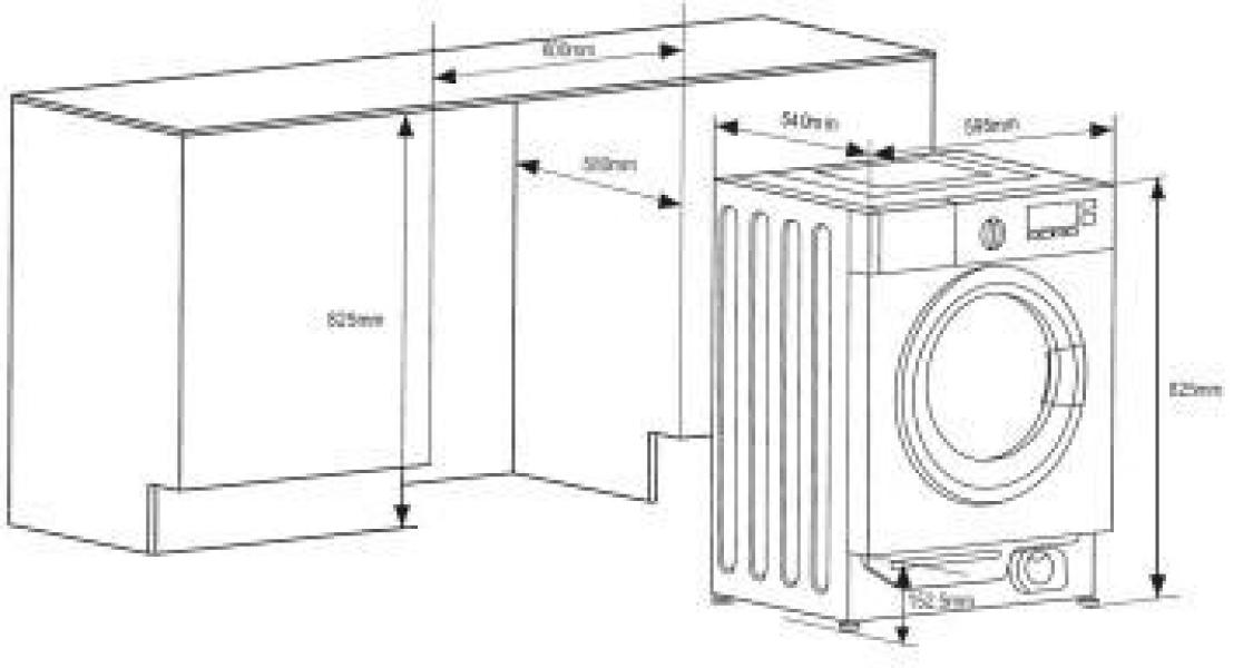 Amica EWA 34660 W 8kg Einbauwaschmaschine, 60 cm breit, 1400 U/Min, AquaStopp, 16 Programme, AutoSensor Mengenautomatik, weiß