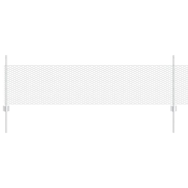 Zaunpfosten 5 Stück U-Profil 60 cm Verzinkter Stahl, Sechseckzaun 0.5x10 m Verzinkter Stahl