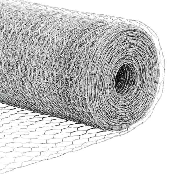 Zaunpfosten 5 Stück U-Profil 60 cm Verzinkter Stahl, Sechseckzaun 0.5x10 m Verzinkter Stahl