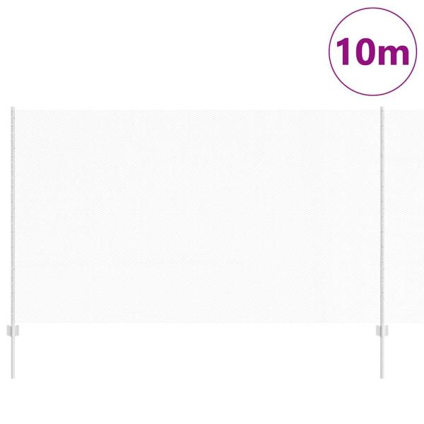 Zaunpfosten 10 Stück U-Channel 140 cm verzinkter Stahl, Sechseck Zaun 1,4x10 m verzinkter Stahl