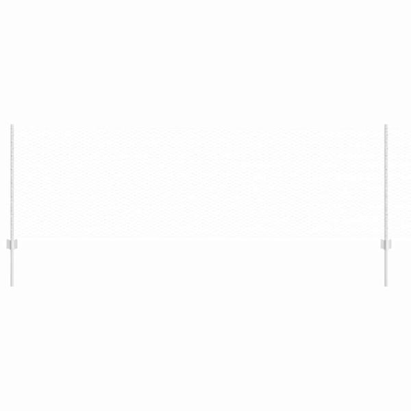 Zaunpfosten 11 Stk U-Kanal 80 cm verzinkter Stahl, Sechseckzaun 0,8x25 m verzinkter Stahl