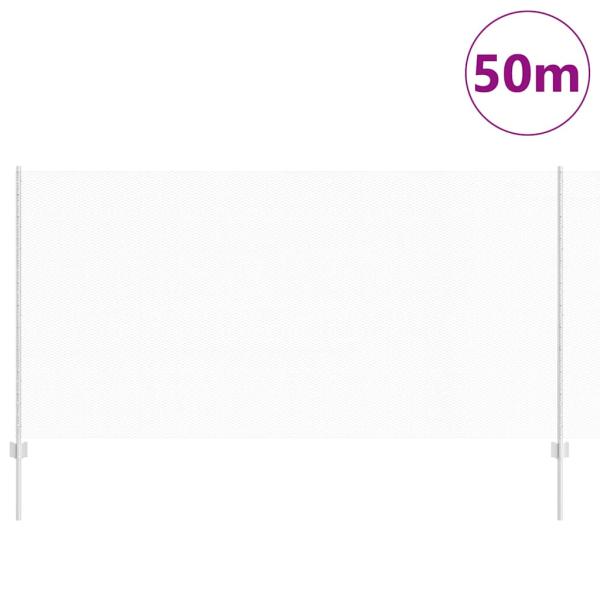 Zaunpfosten 22 Stück U-Profil 120 cm verzinkter Stahl, Sechseckzaun 1.2x50 m verzinkter Stahl