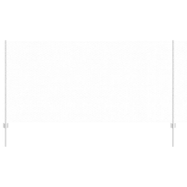 Zaunpfosten 22 Stück U-Kanal 120 cm verzinkter Stahl, Sechseckzaun 1,2x100 m verzinkter Stahl