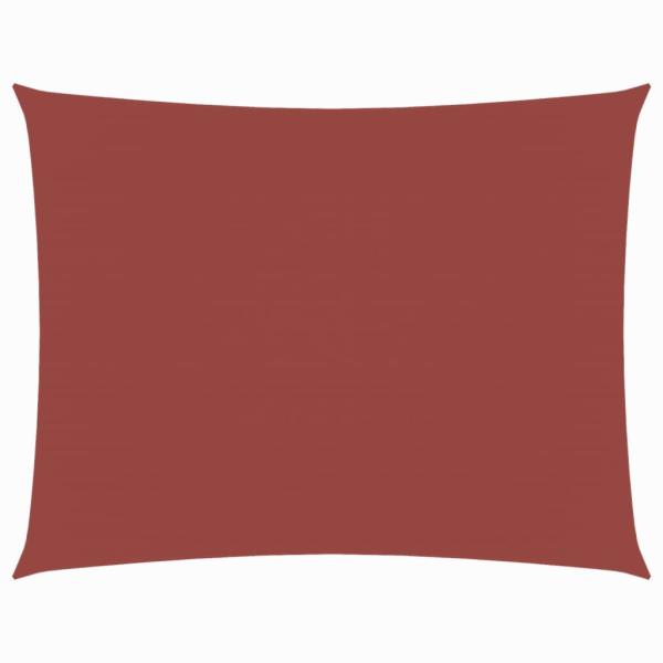 Sonnensegel Oxford-Gewebe Rechteckig 4x5 m Terrakotta-Rot
