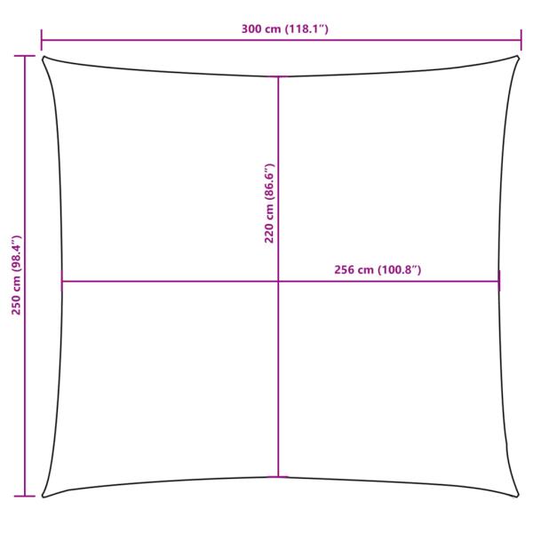 Sonnensegel Oxford-Gewebe Rechteckig 2,5x3 m Blau
