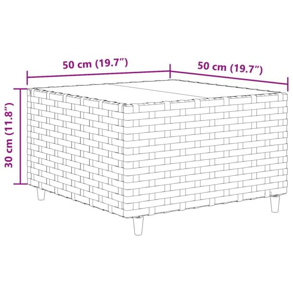 11-tlg. Garten-Lounge-Set mit Kissen Schwarz Poly Rattan