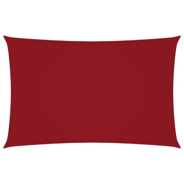 Sonnensegel Oxford-Gewebe Rechteckig 3x6 m Rot