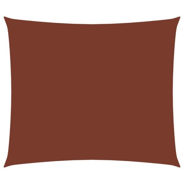 Sonnensegel Oxford-Gewebe Rechteckig 3,5x5 m Terrakotta-Rot