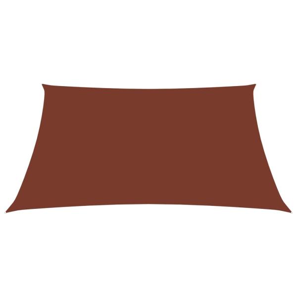 Sonnensegel Oxford-Gewebe Rechteckig 3,5x5 m Terrakotta-Rot