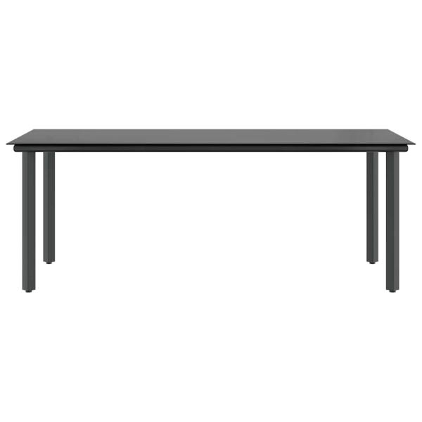 9-tlg. Garten-Essgruppe mit Kissen Braun Poly Rattan Glas