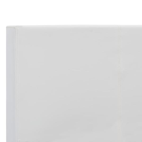Bettgestell Weiß Kunstleder 180x200 cm
