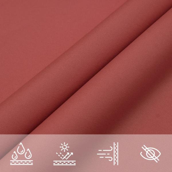 Sonnensegel Oxford-Gewebe Rechteckig 2x2,5 m Terrakotta-Rot