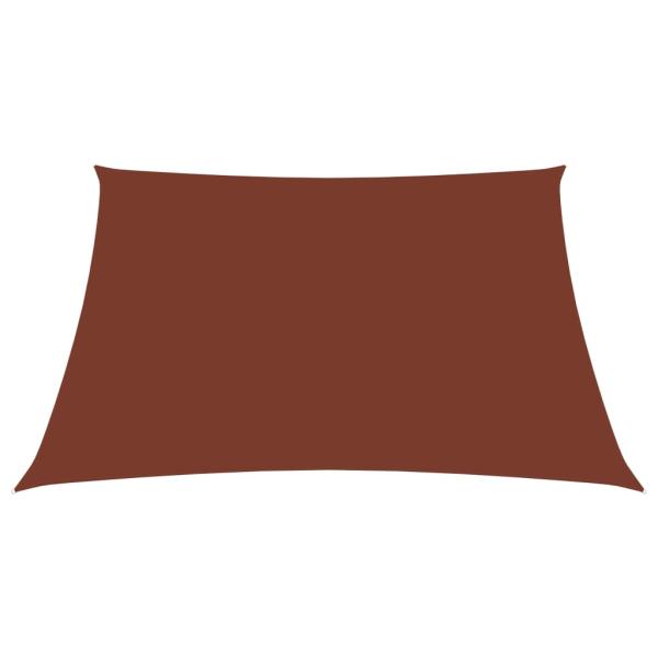 Sonnensegel Oxford-Gewebe Rechteckig 2,5x3 m Terrakotta-Rot