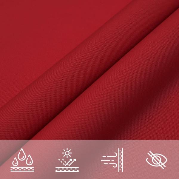 Sonnensegel Oxford-Gewebe Rechteckig 2,5x5 m Rot