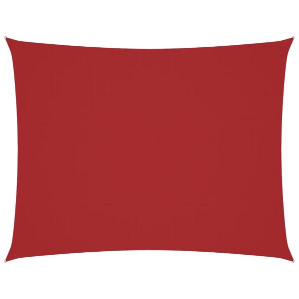 Sonnensegel Oxford-Gewebe Rechteckig 4x6 m Rot