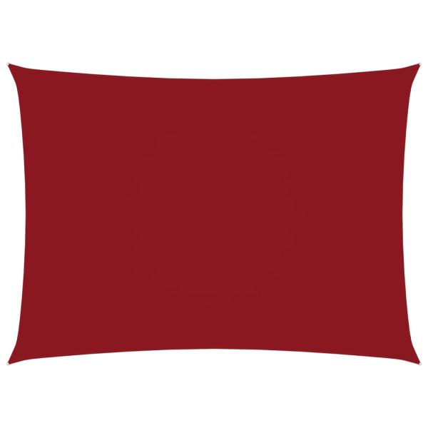 Sonnensegel Oxford-Gewebe Rechteckig 4x6 m Rot