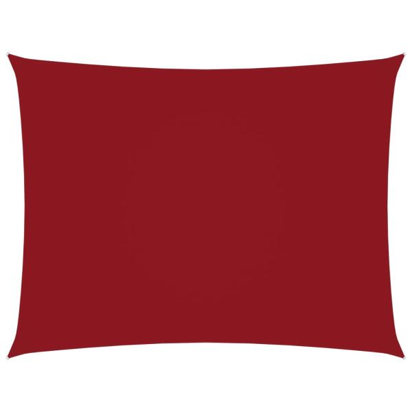 Sonnensegel Oxford-Gewebe Rechteckig 6x7 m Rot
