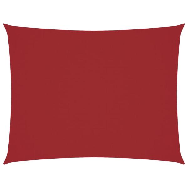 Sonnensegel Oxford-Gewebe Rechteckig 6x7 m Rot