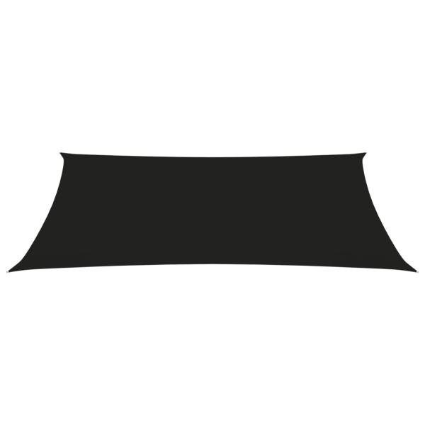 Sonnensegel Oxford-Gewebe Rechteckig 5x8 m Schwarz