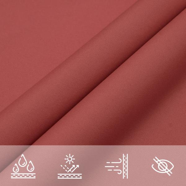 Sonnensegel Oxford-Gewebe Rechteckig 3x6 m Terrakotta-Rot