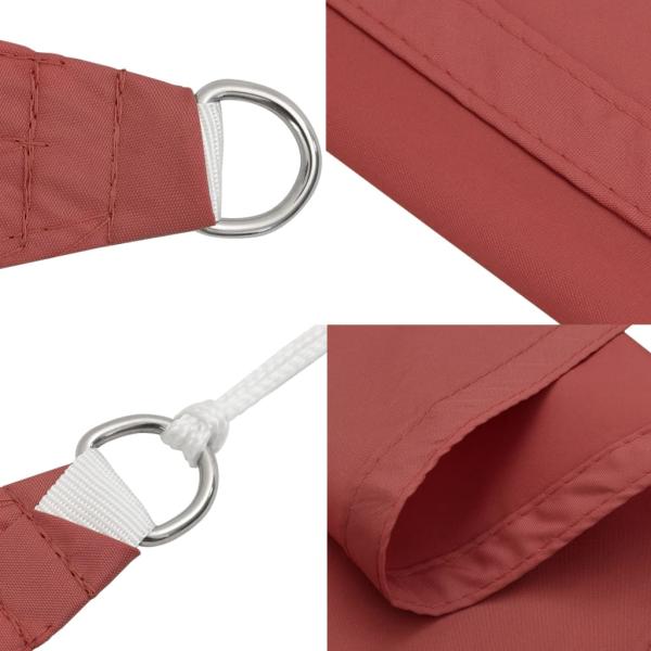 Sonnensegel Oxford-Gewebe Rechteckig 3x6 m Terrakotta-Rot