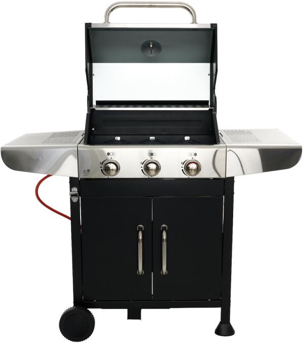 ProfiCook PC-GG 1310 Gasgrill, 3 Heizzonen, 56 x 43 cm große Grillfläche, Edelstahl (501310)