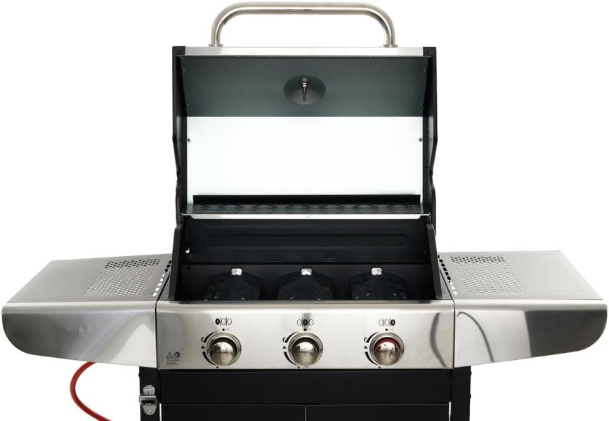 ProfiCook PC-GG 1310 Gasgrill, 3 Heizzonen, 56 x 43 cm große Grillfläche, Edelstahl (501310)